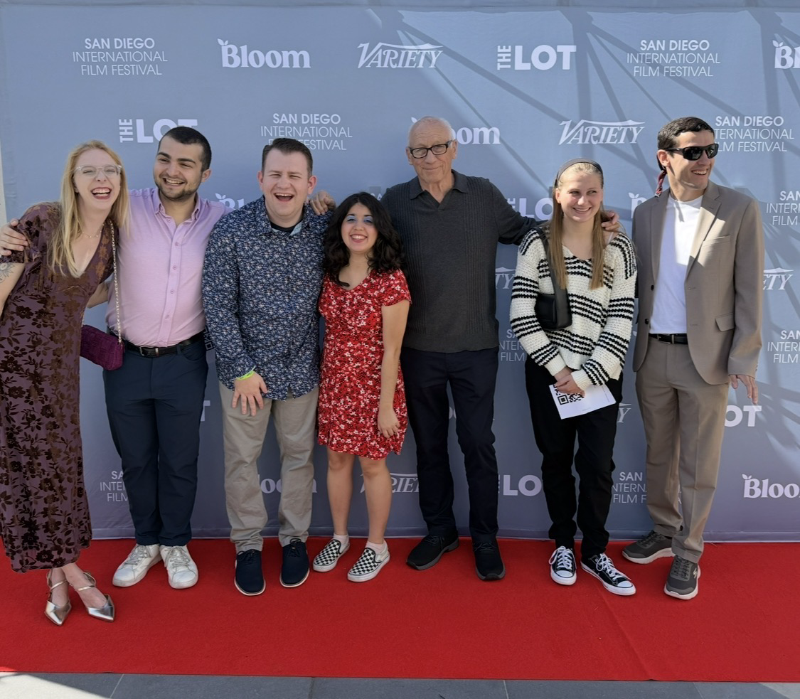Stephen Lepore with the cast and friends on the San Diego International Film Festival red carpet